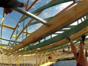 Action shot - Monkey bars